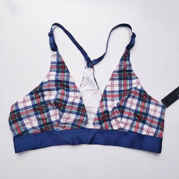Free Press Tarten Plaid Plunge Bralette - Picture 1 of 4